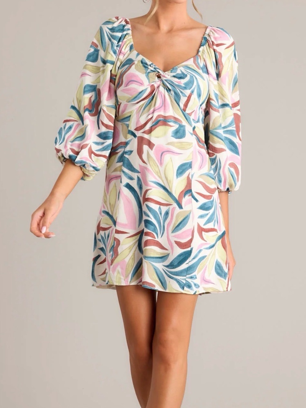 Z Supply Twist-Front Mini Dress